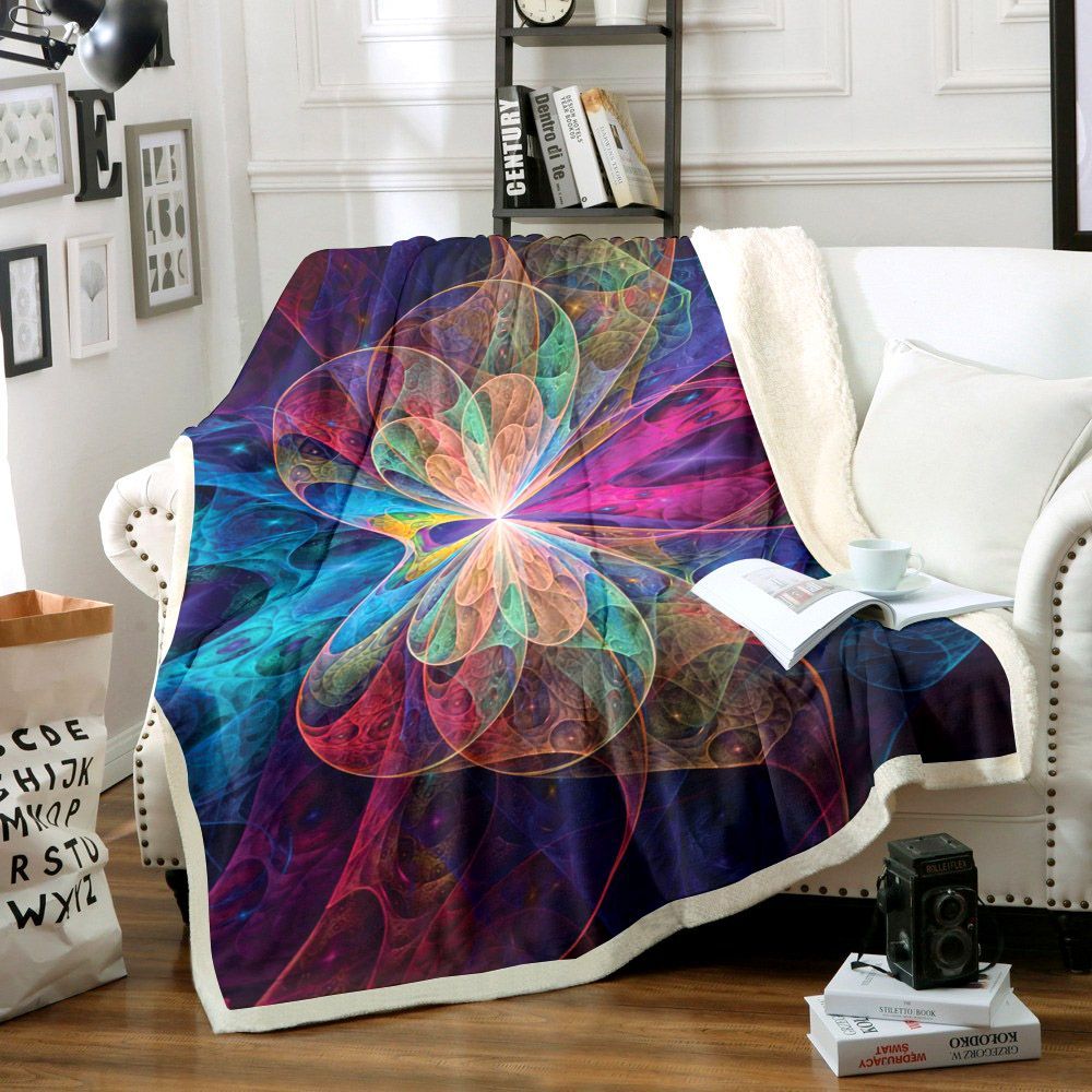 Butterfly Effect Sherpa Fleece Blanket