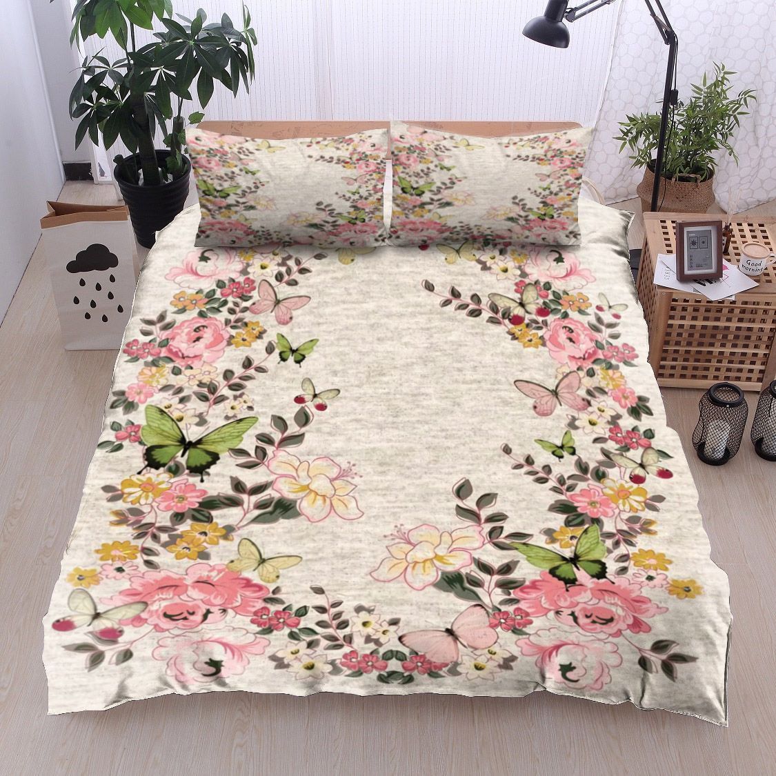 Butterfly Flower Bedding Set