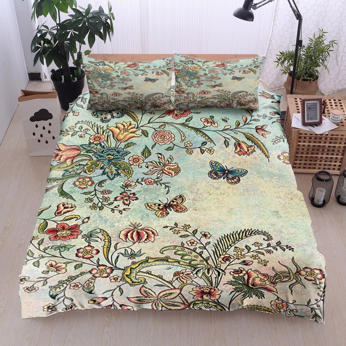 Butterfly Flower Bedding Set