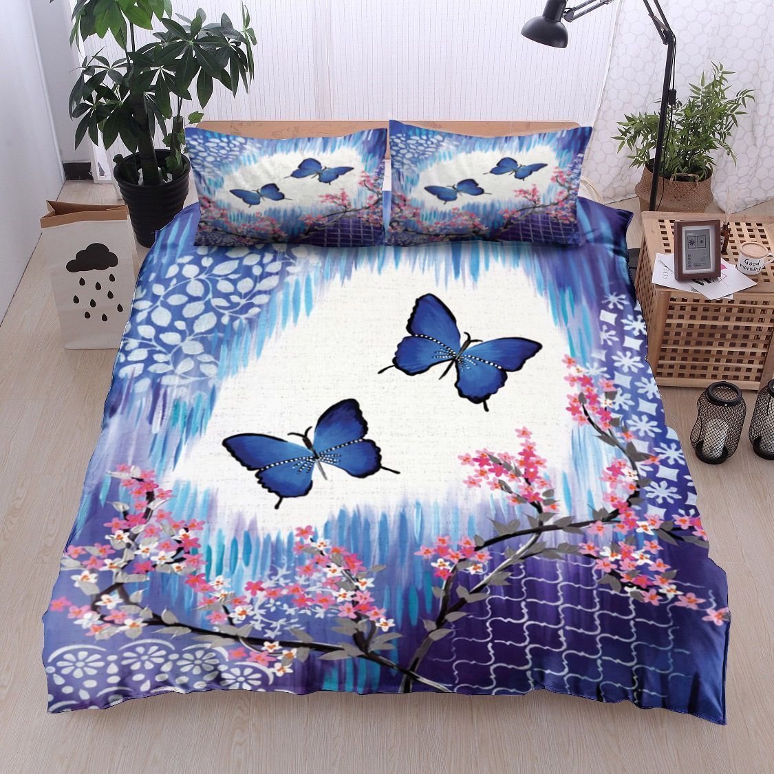 Butterfly Flower Bedding Set