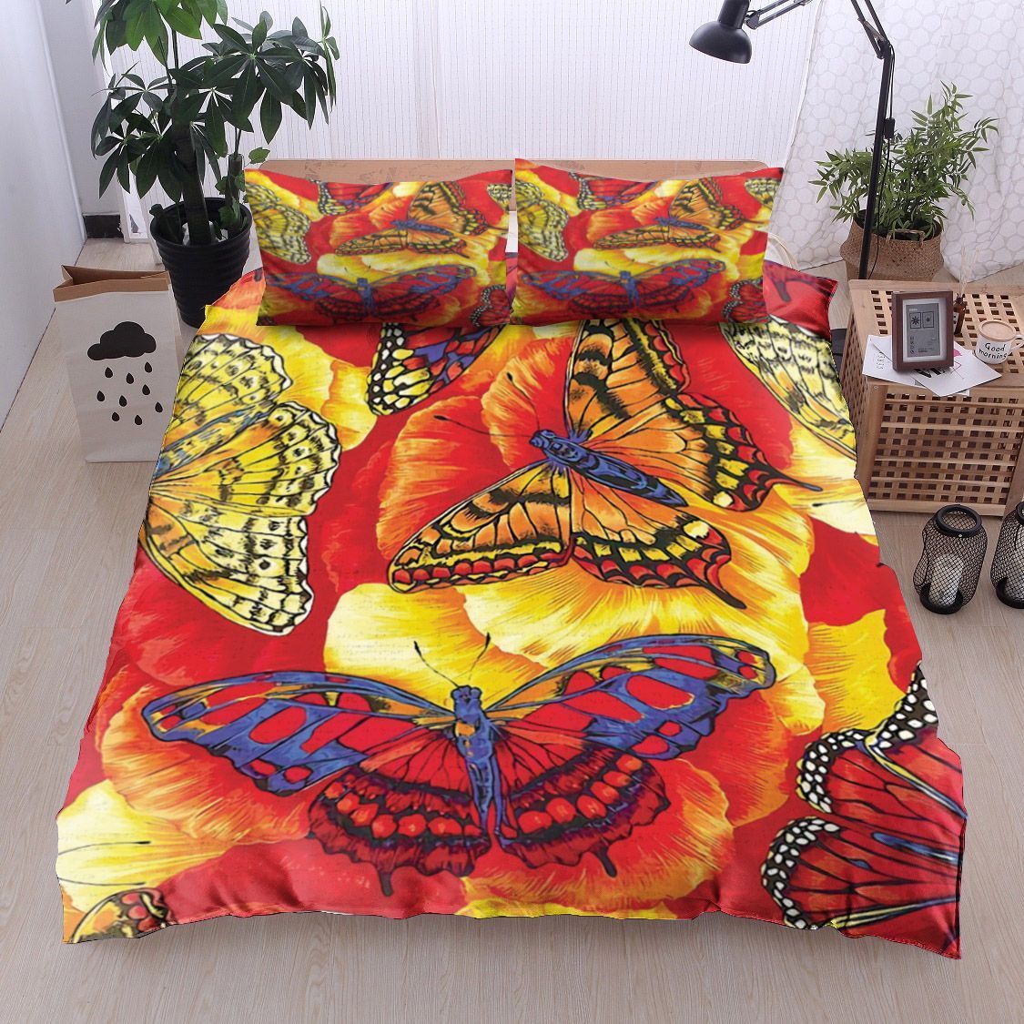 Butterfly Flower Bedding Set