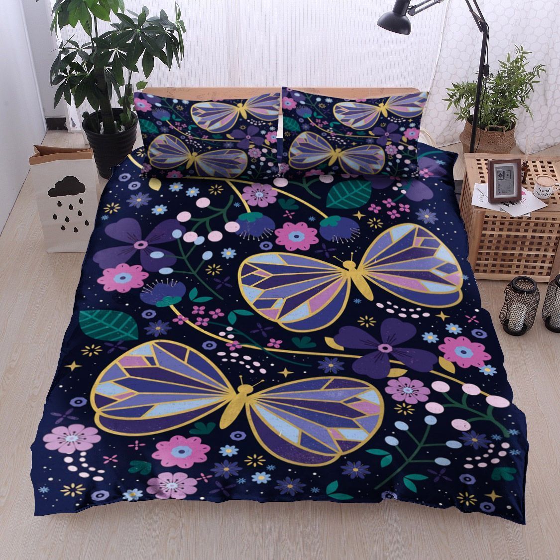 Butterfly Flower Bedding Set