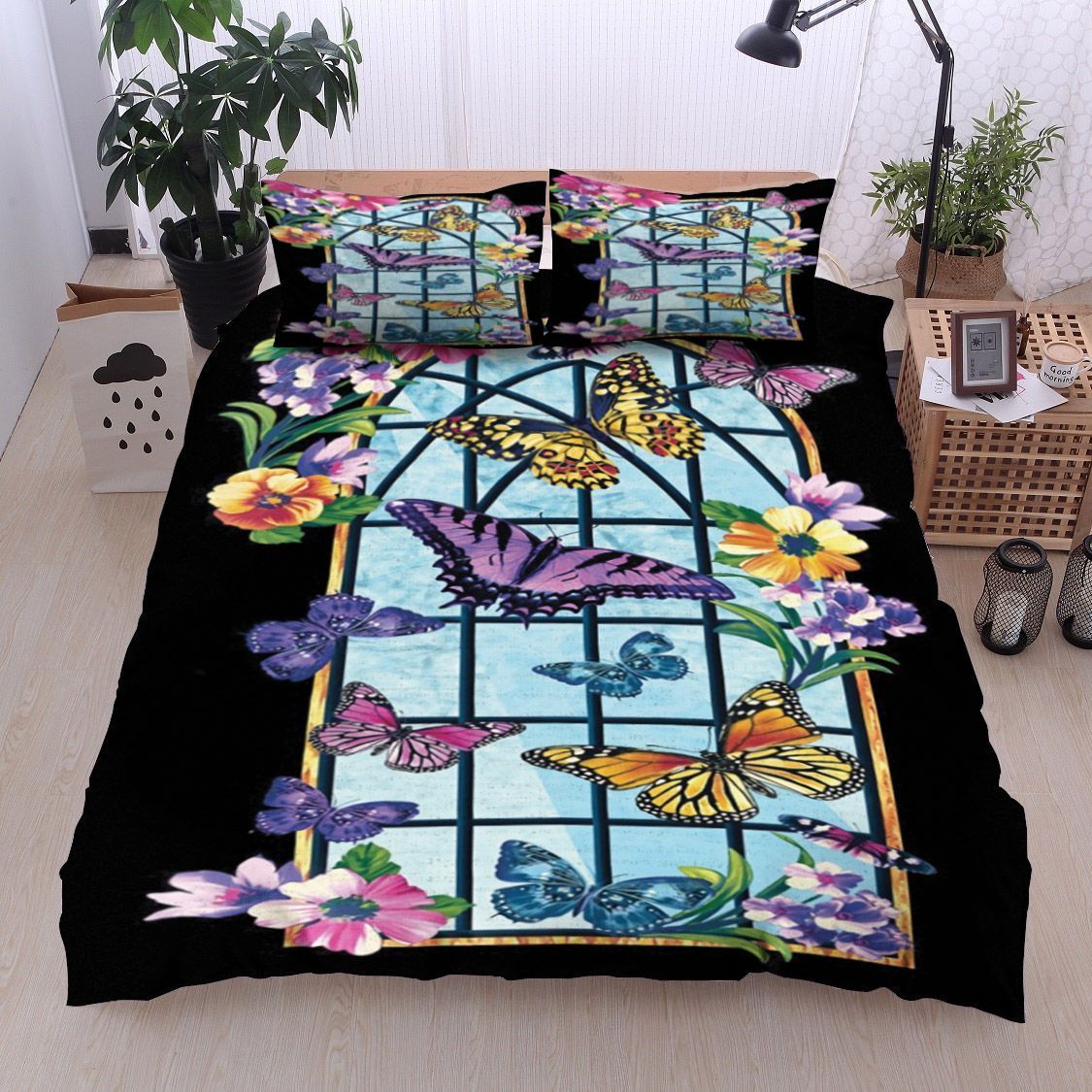 Butterfly Flower Bedding Set