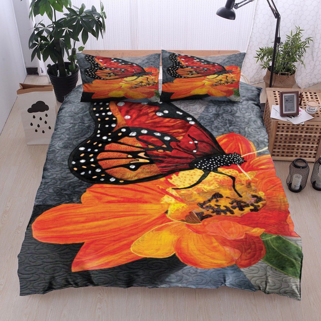 Butterfly Flower Bedding Set