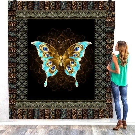 Butterfly Fly Like A Butterfly Quilt Blanket Dhc04011084Dd