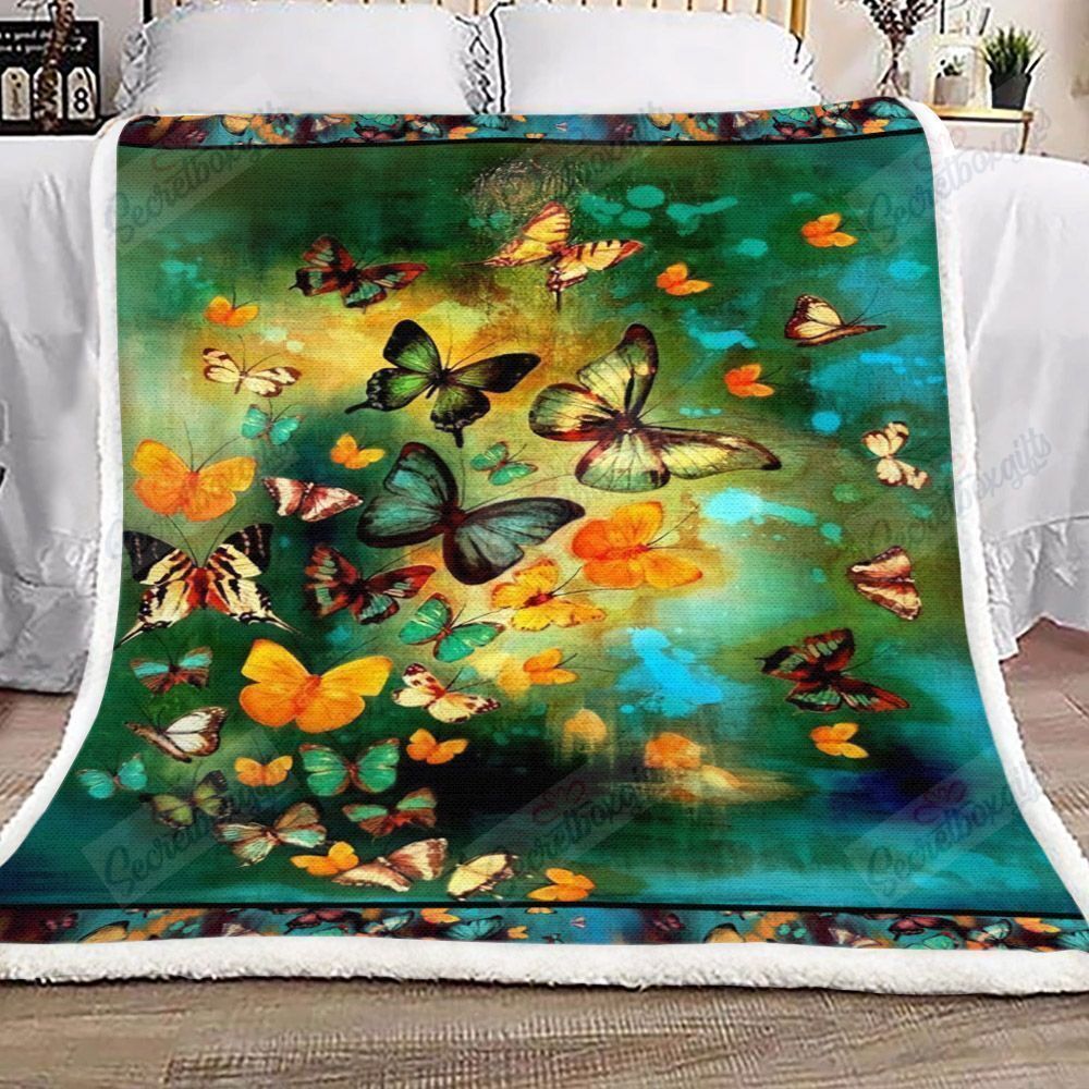 Butterfly From Heaven Fleece Blanket