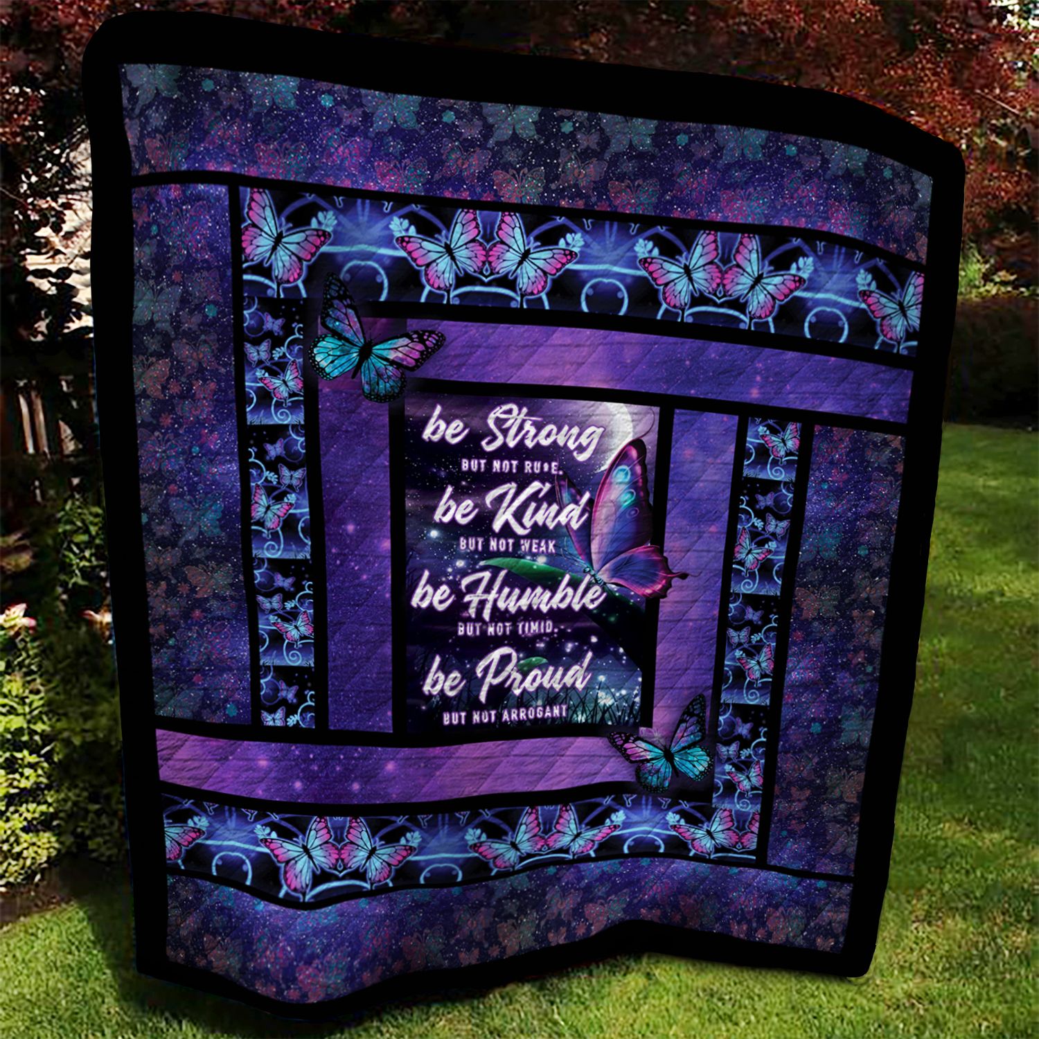 Butterfly Galaxy Quilt Blanket DTH220601HD