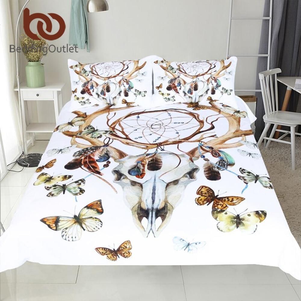 Butterfly Gothic Dreamcatcher Native American Bedding Set