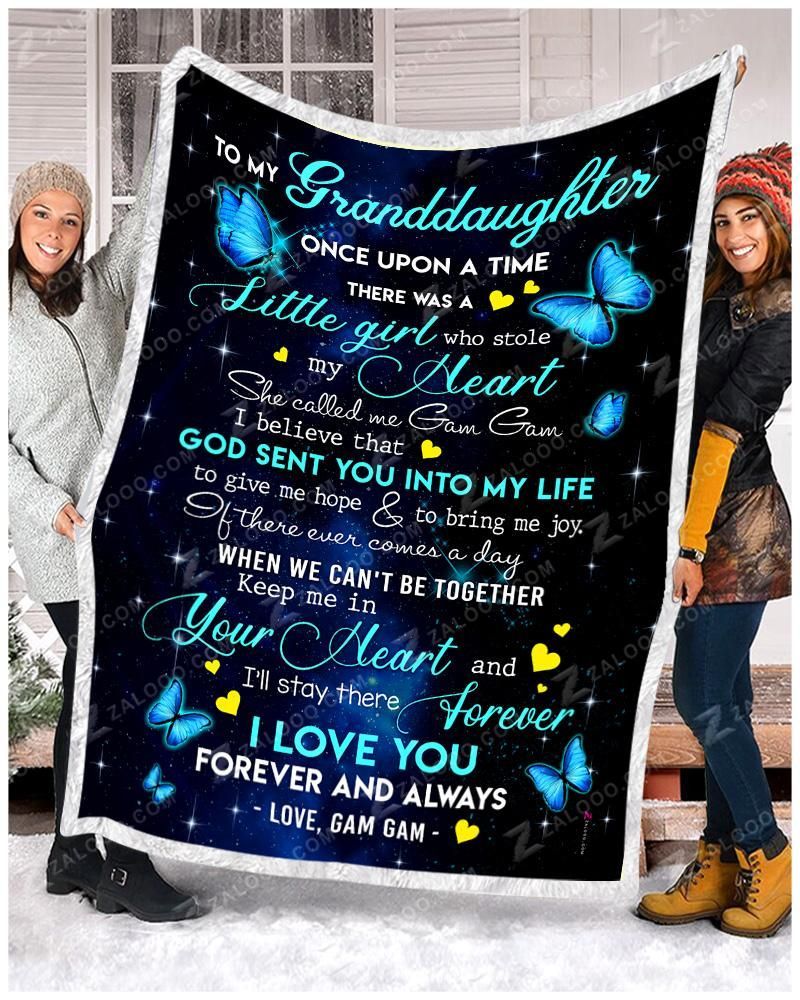 Butterfly Granddaughter Gam Gam Once Upon A Time Sherpa Fleece Blanket
