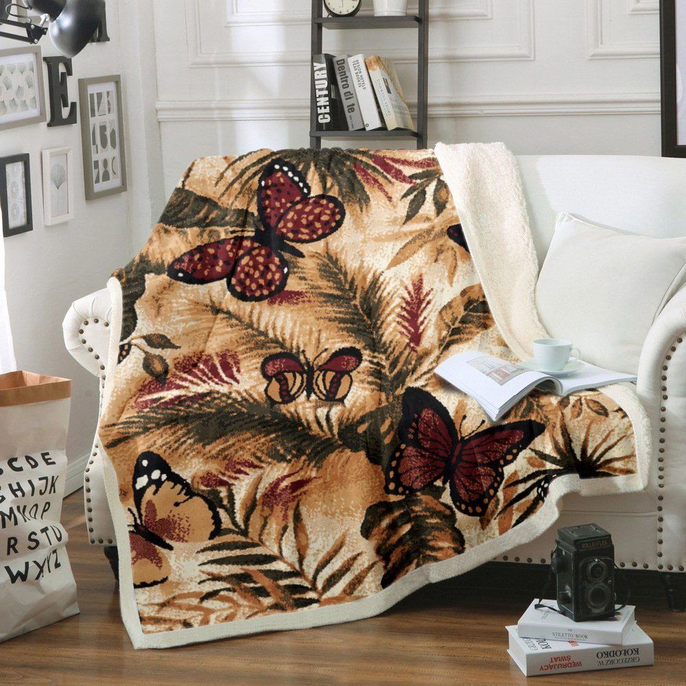 Butterfly Sherpa Fleece