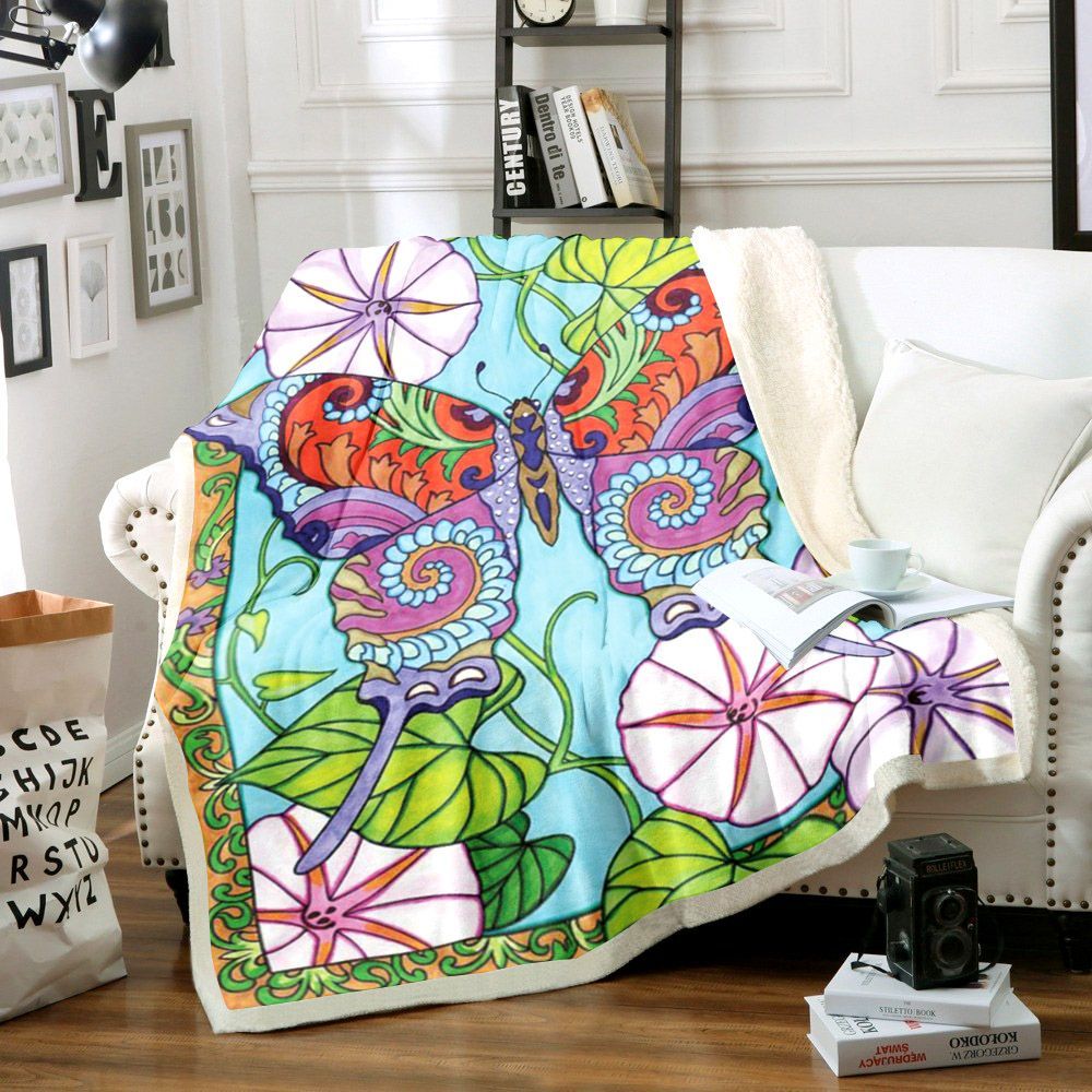 Butterfly Sherpa Fleece