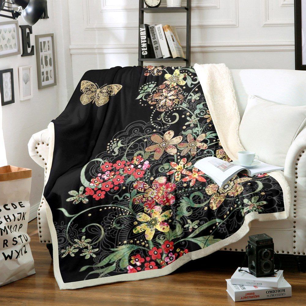 Butterfly Sherpa Fleece