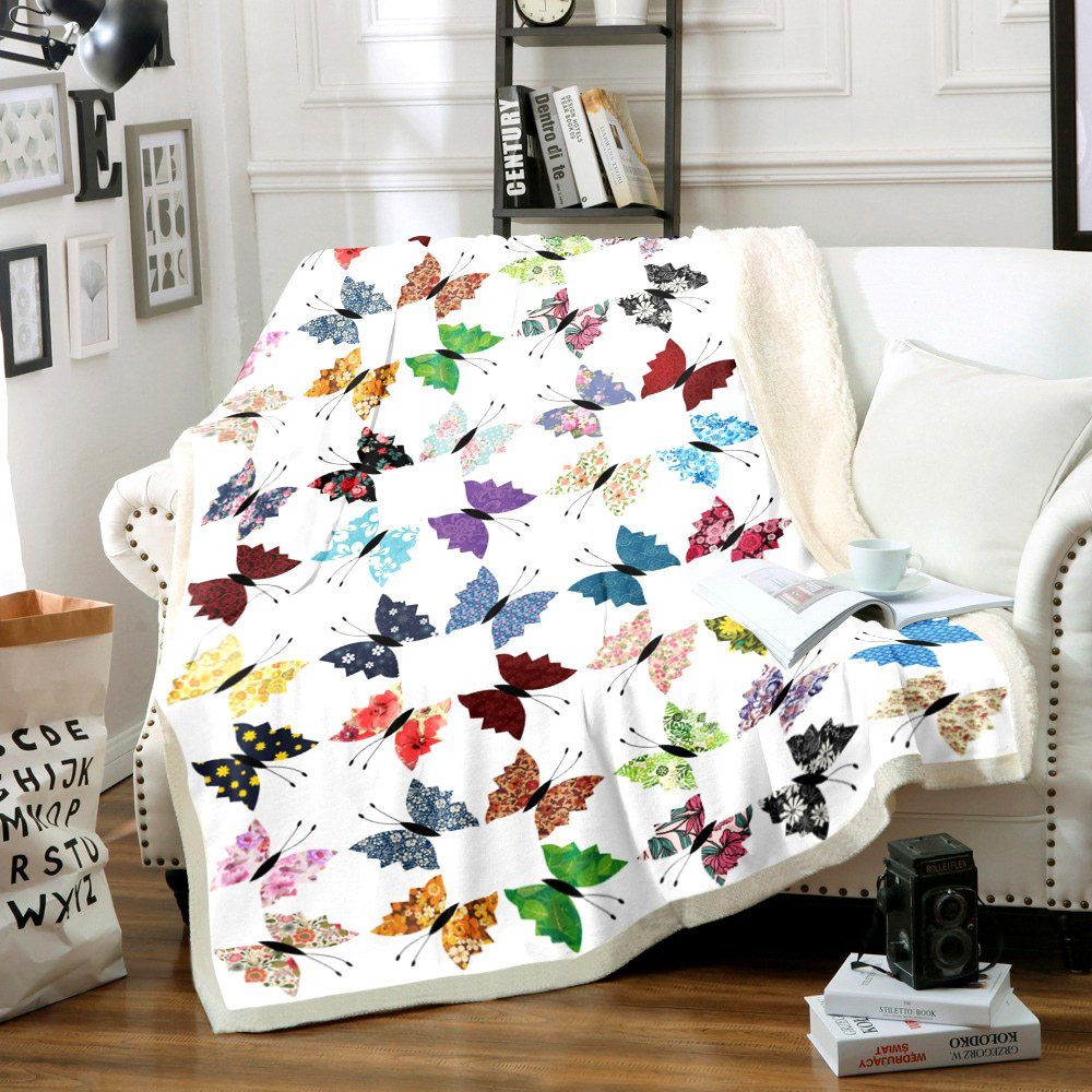 Butterfly Sherpa Fleece