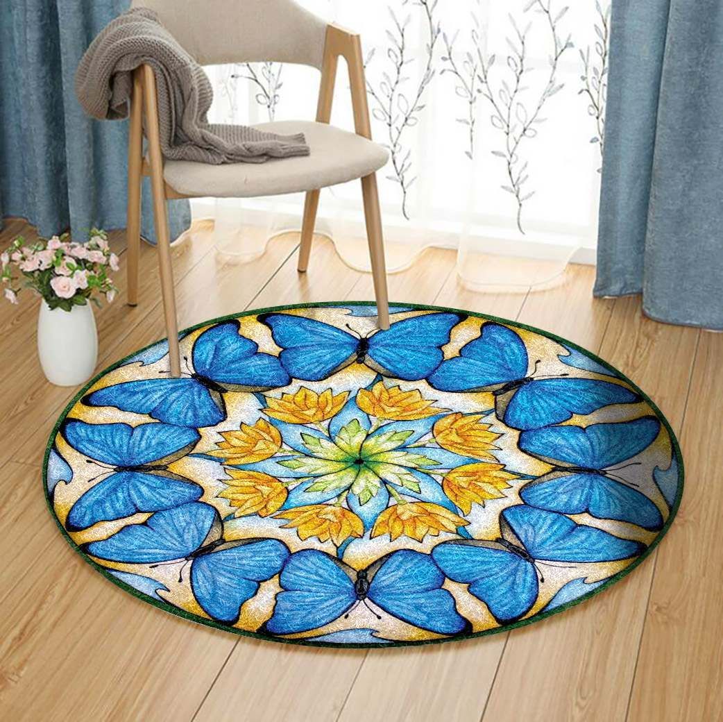 Butterfly Round Carpet
