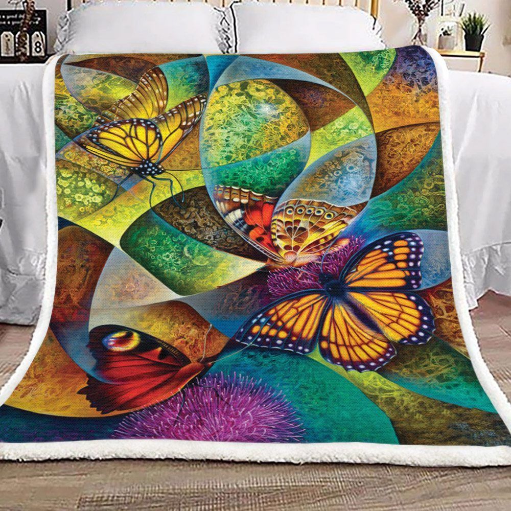 Butterfly Sherpa Fleece