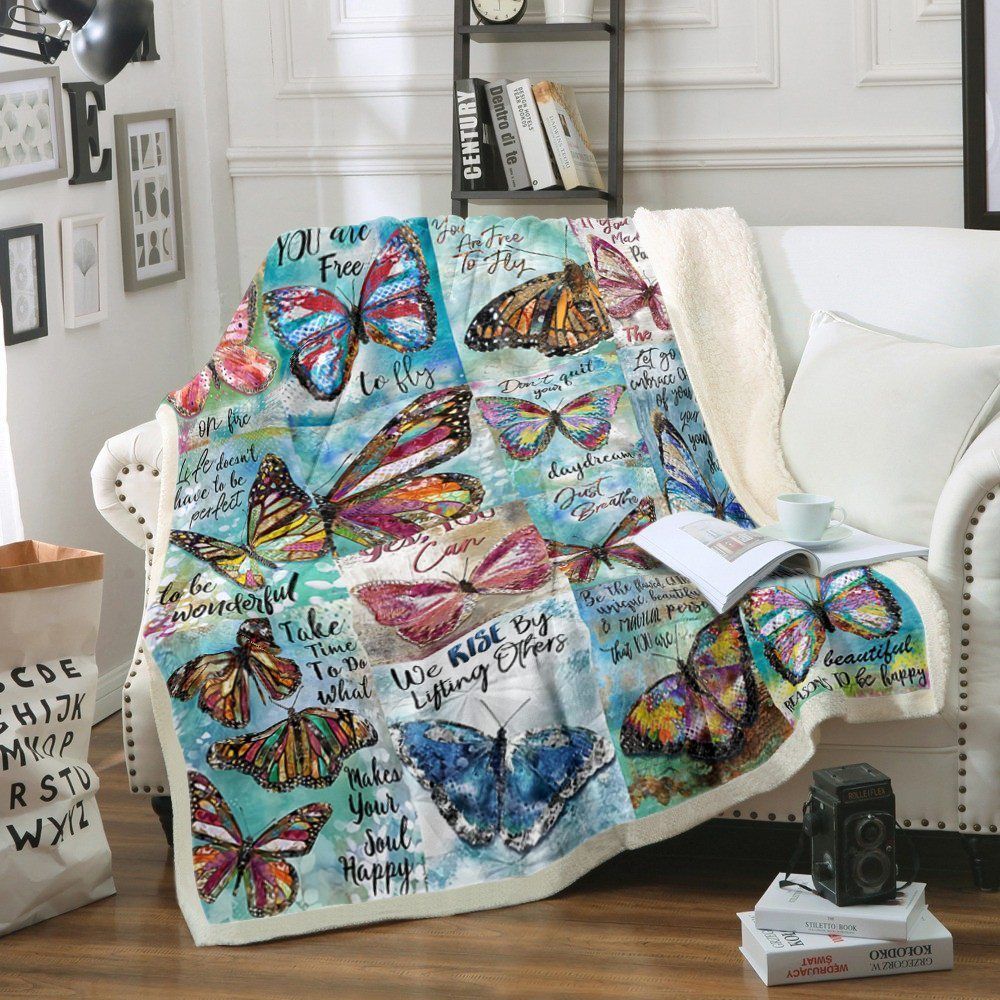 Butterfly Sherpa Fleece