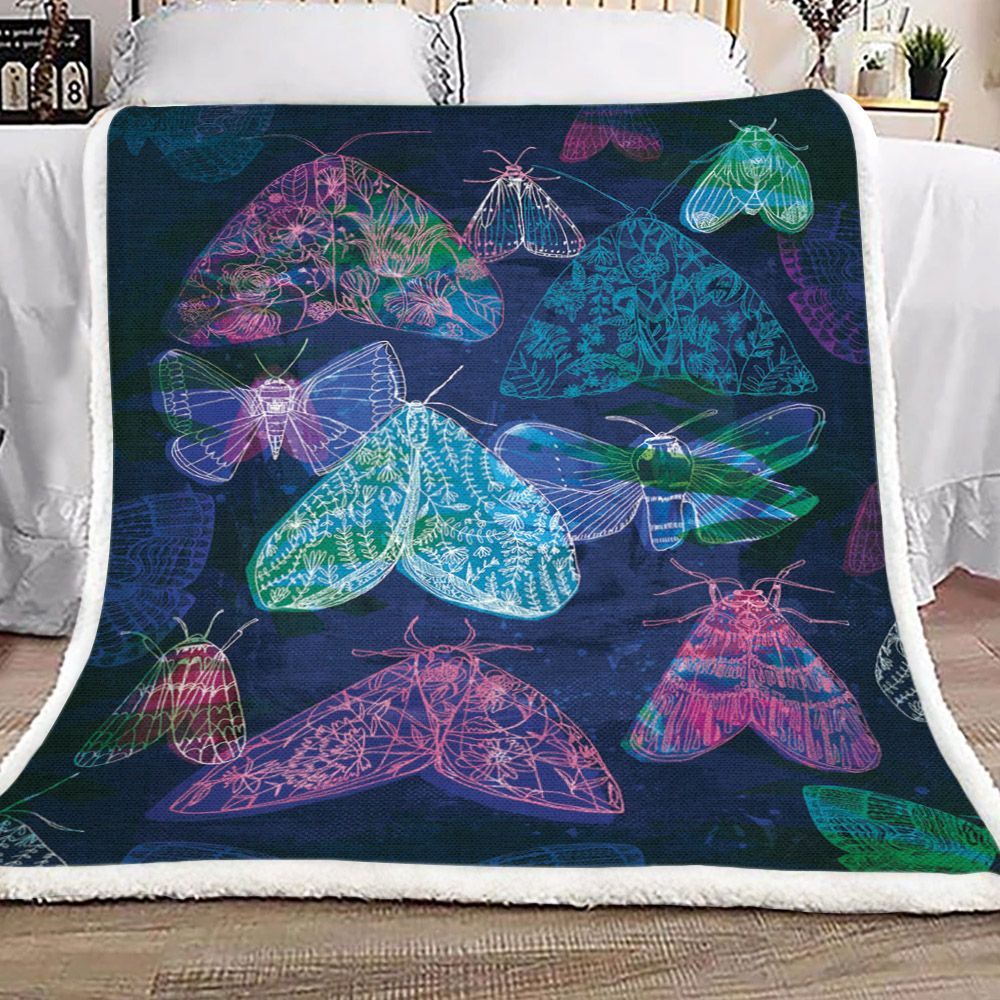 Butterfly Sherpa Fleece Blanket