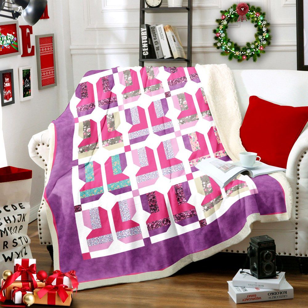Butterfly Sherpa Fleece Blanket