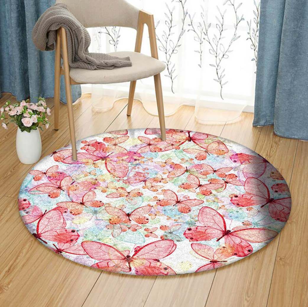 Butterfly Round Carpet