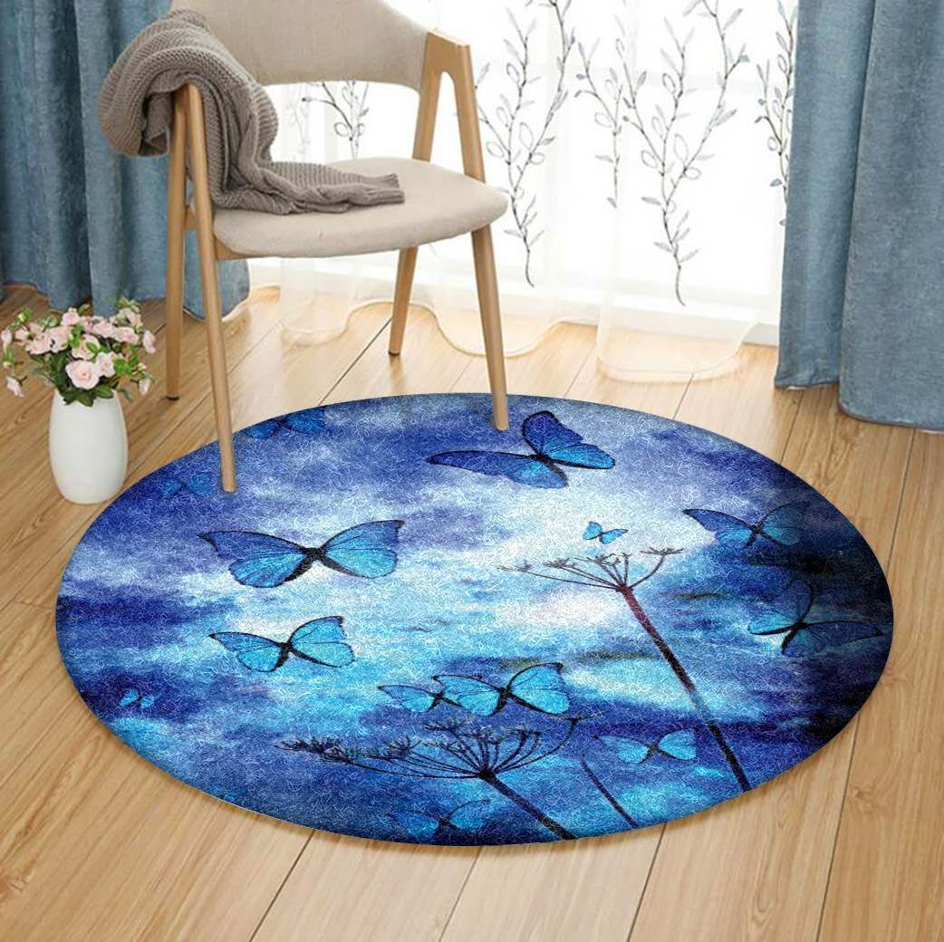 Butterfly Round Carpet