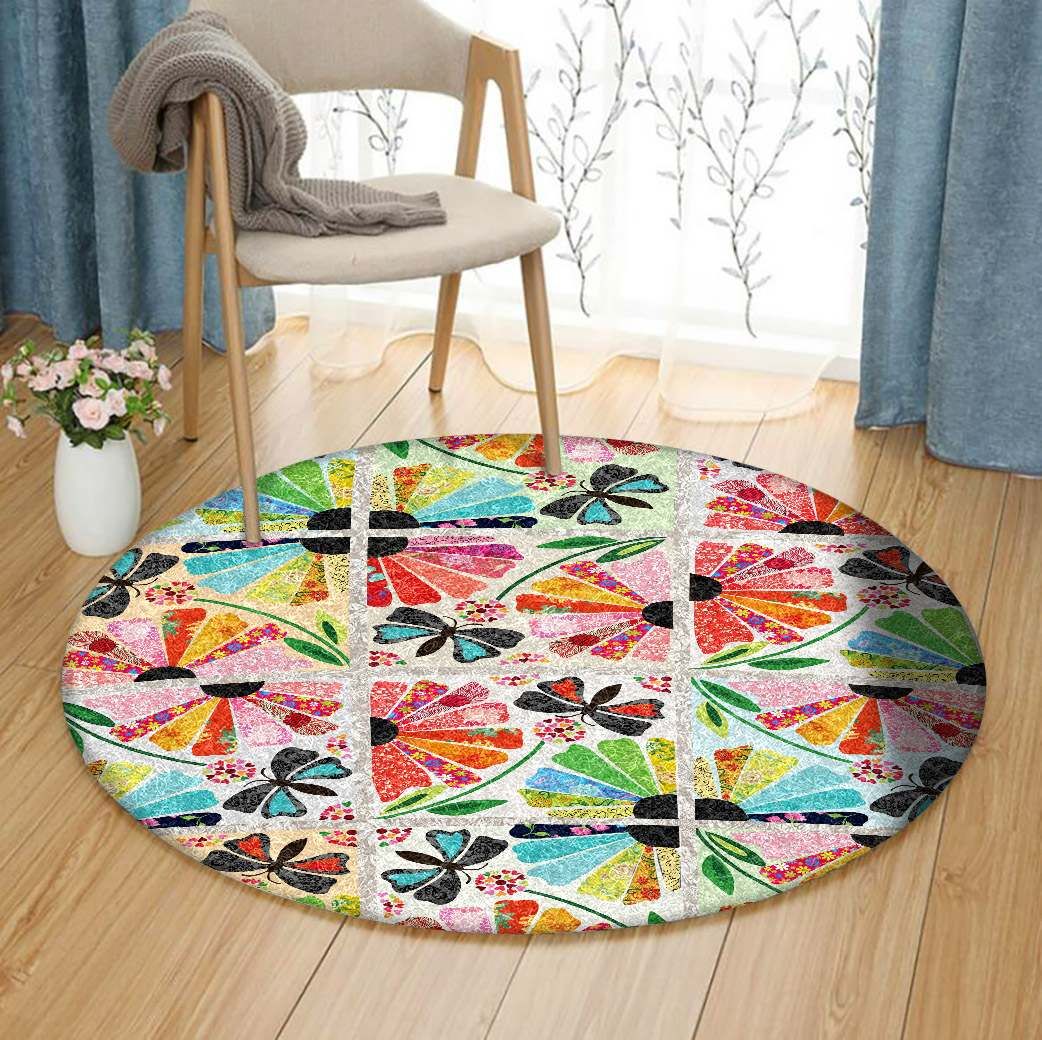 Butterfly Round Carpet