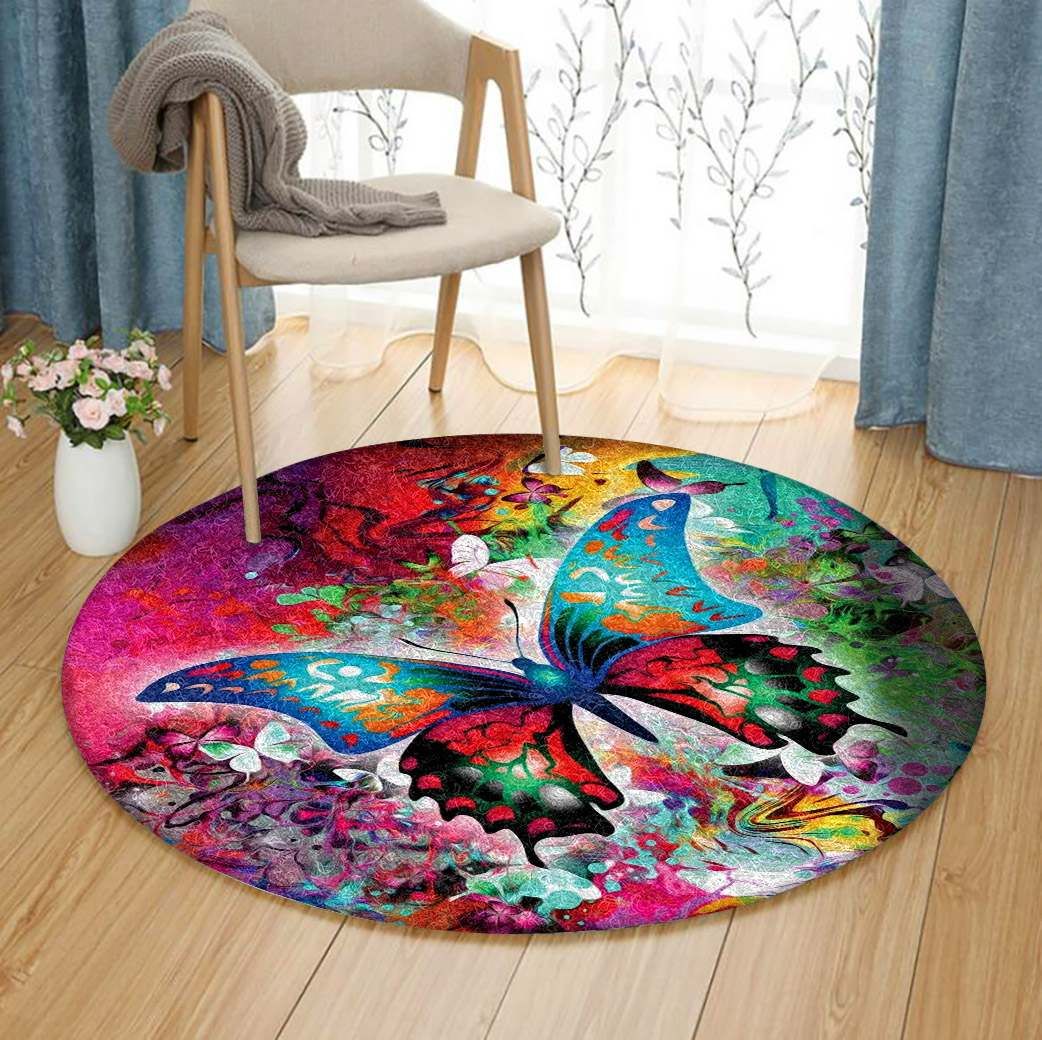 Butterfly Round Carpet