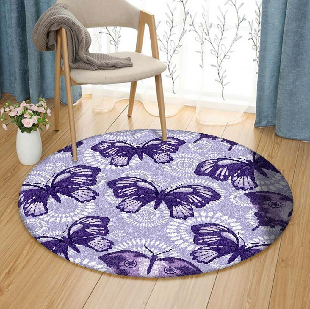 Butterfly Round Carpet