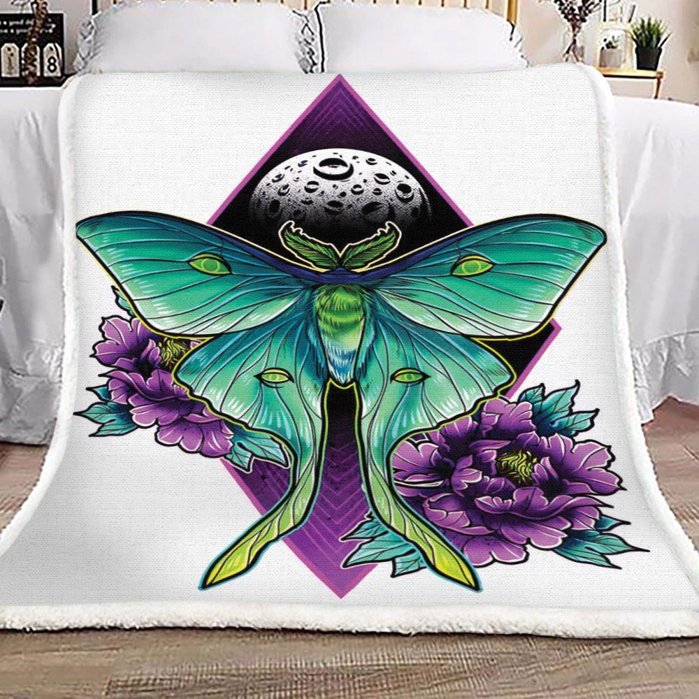 Butterfly Sherpa Fleece Blanket