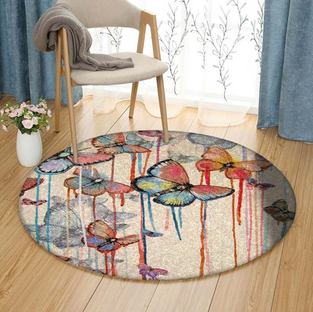 Butterfly Round Carpet