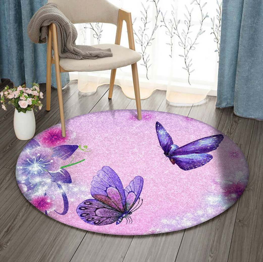 Butterfly Round Carpet