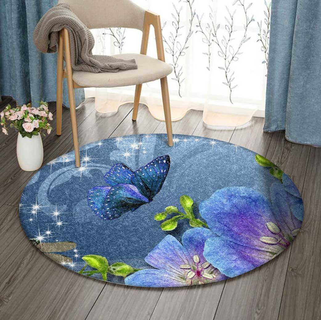 Butterfly Round Carpet