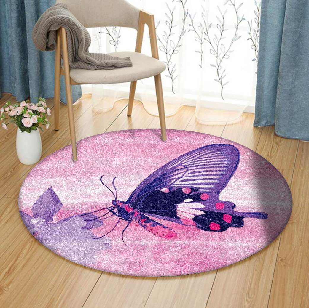 Butterfly Round Carpet