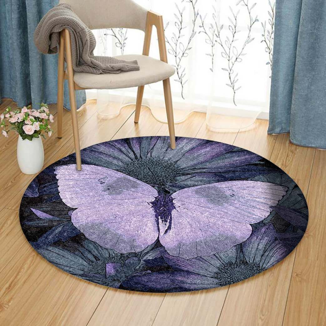 Butterfly Round Carpet