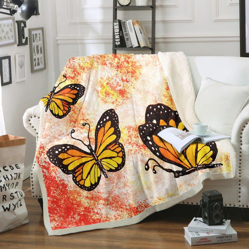 Butterfly Sherpa Fleece