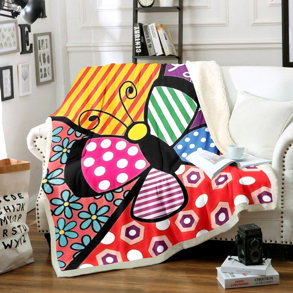 Butterfly Sherpa Fleece