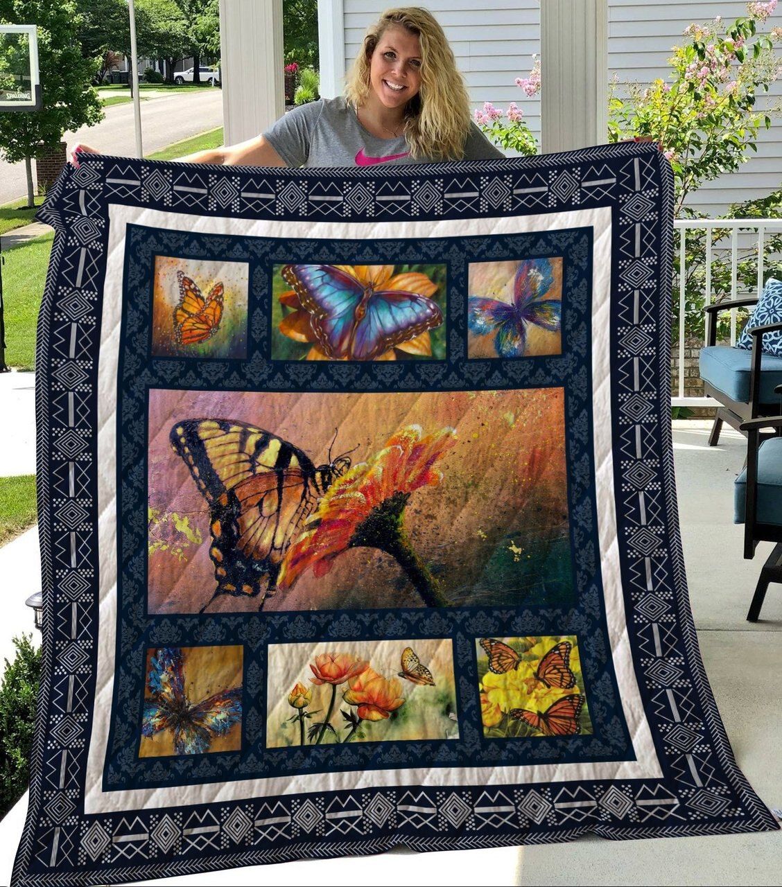 Butterfly I Drove All Night Quilt Blanket DHC020120587TD