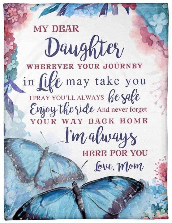 Butterfly Im Always Here For You Sherpa Fleece Blanket