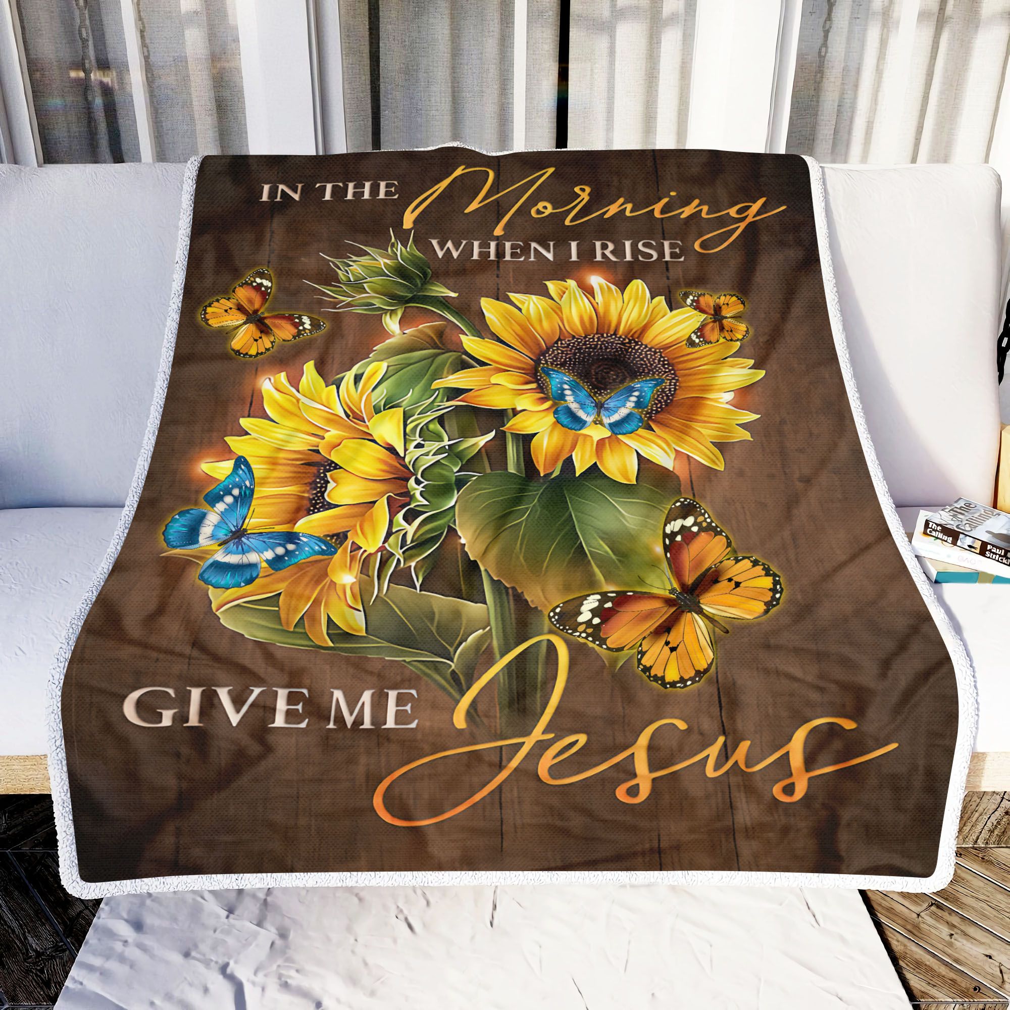 Butterfly In The Morning Fleece Blanket