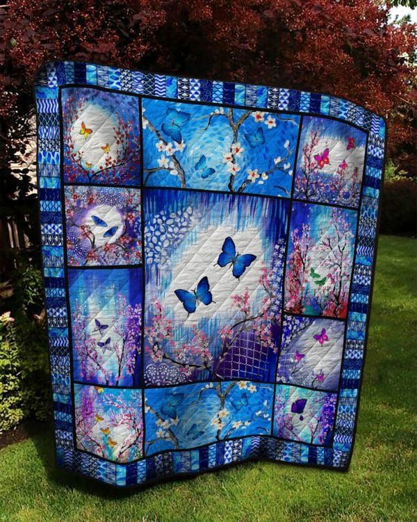 Butterfly Into The New World Quilt Blanket Christmas Gift Dhc04011176Dd