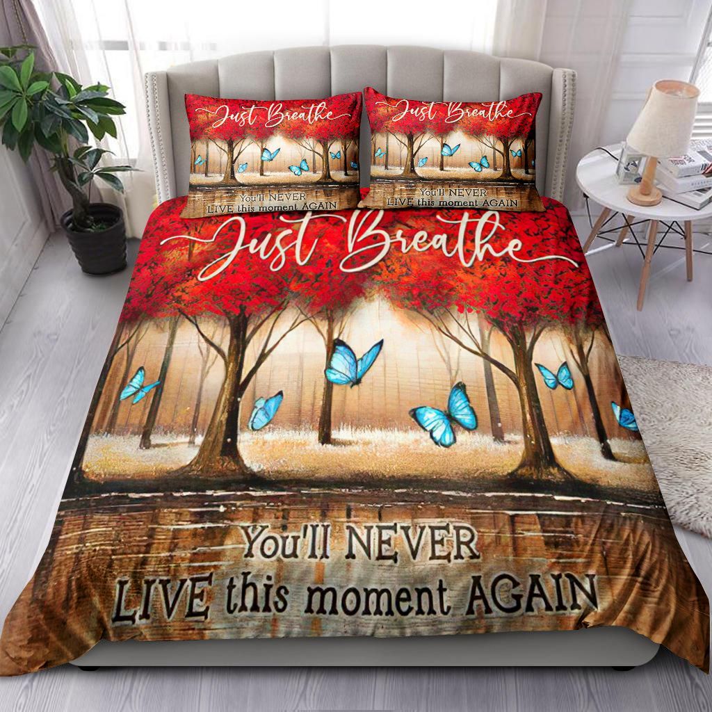 Butterfly Just Breathe Bedding Set
