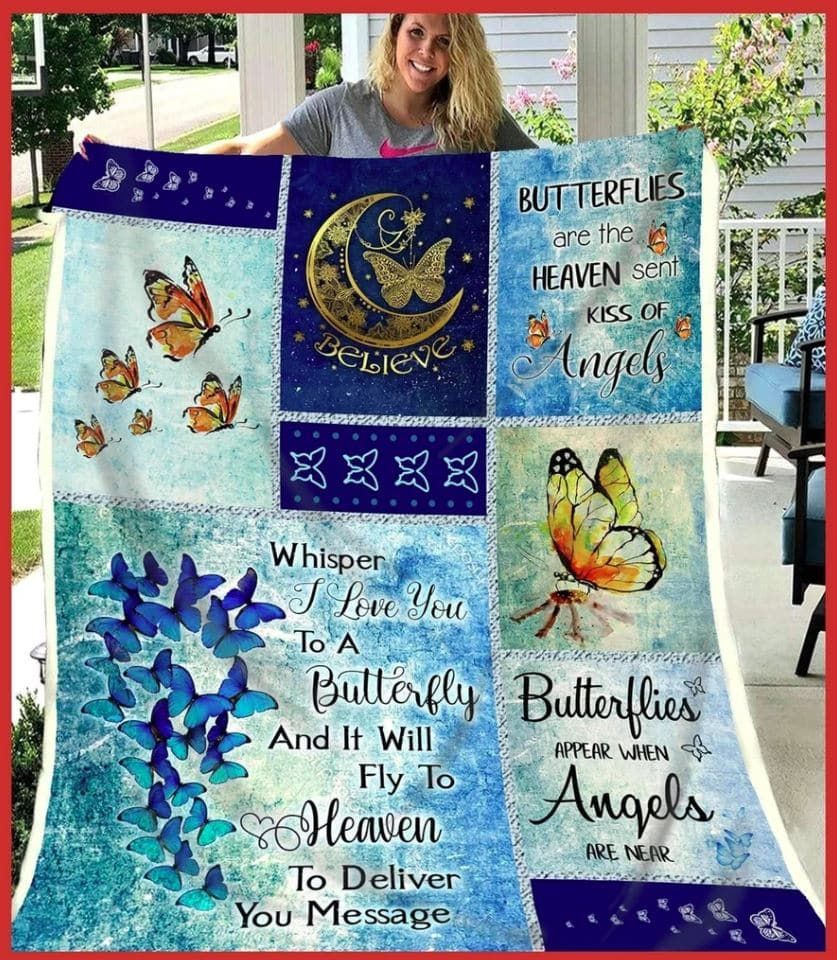 Butterfly Kiss From Heaven Quilt Blanket DHC31121013TD
