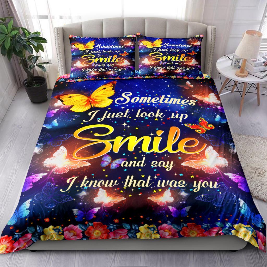 Butterfly Look Up Smile Bedding Set