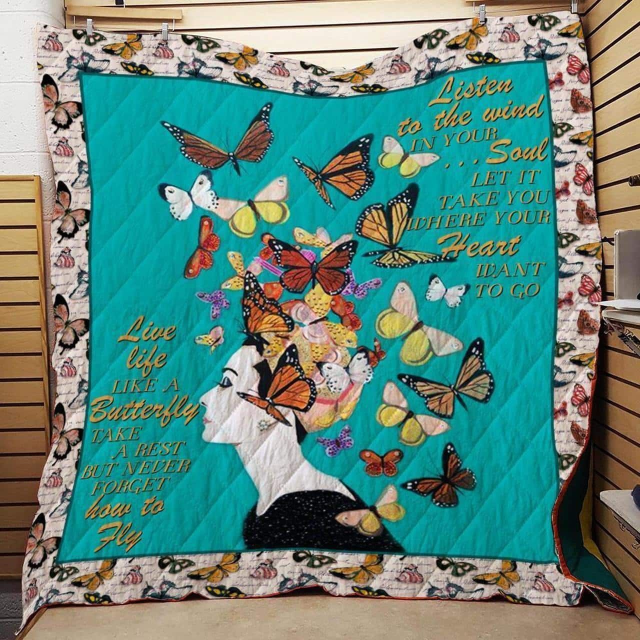 Butterfly Lucid Dream Quilt Blanket Christmas Gift Dhc04011153Dd