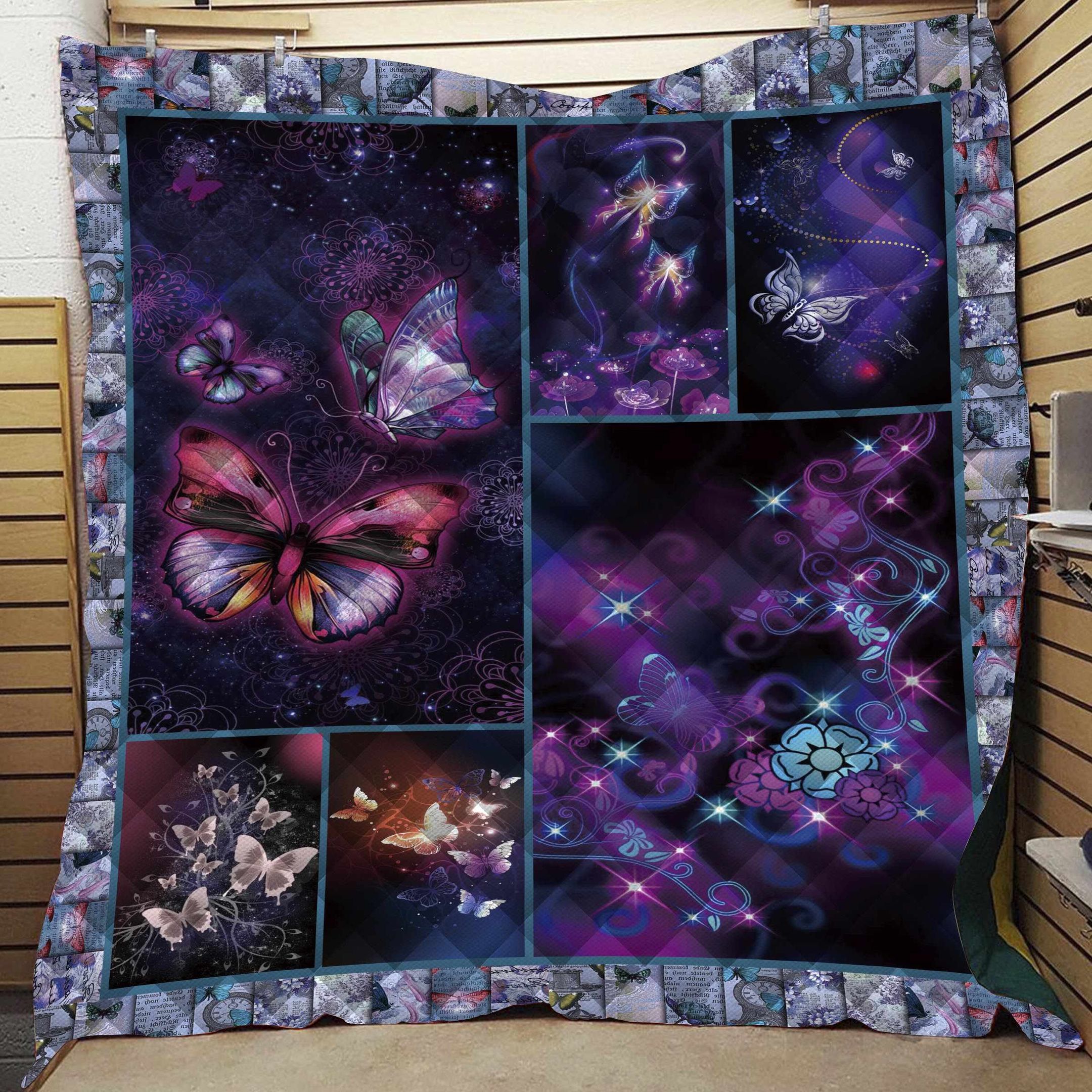 Butterfly Magical Light Quilt Blanket Dhc04011961Dd
