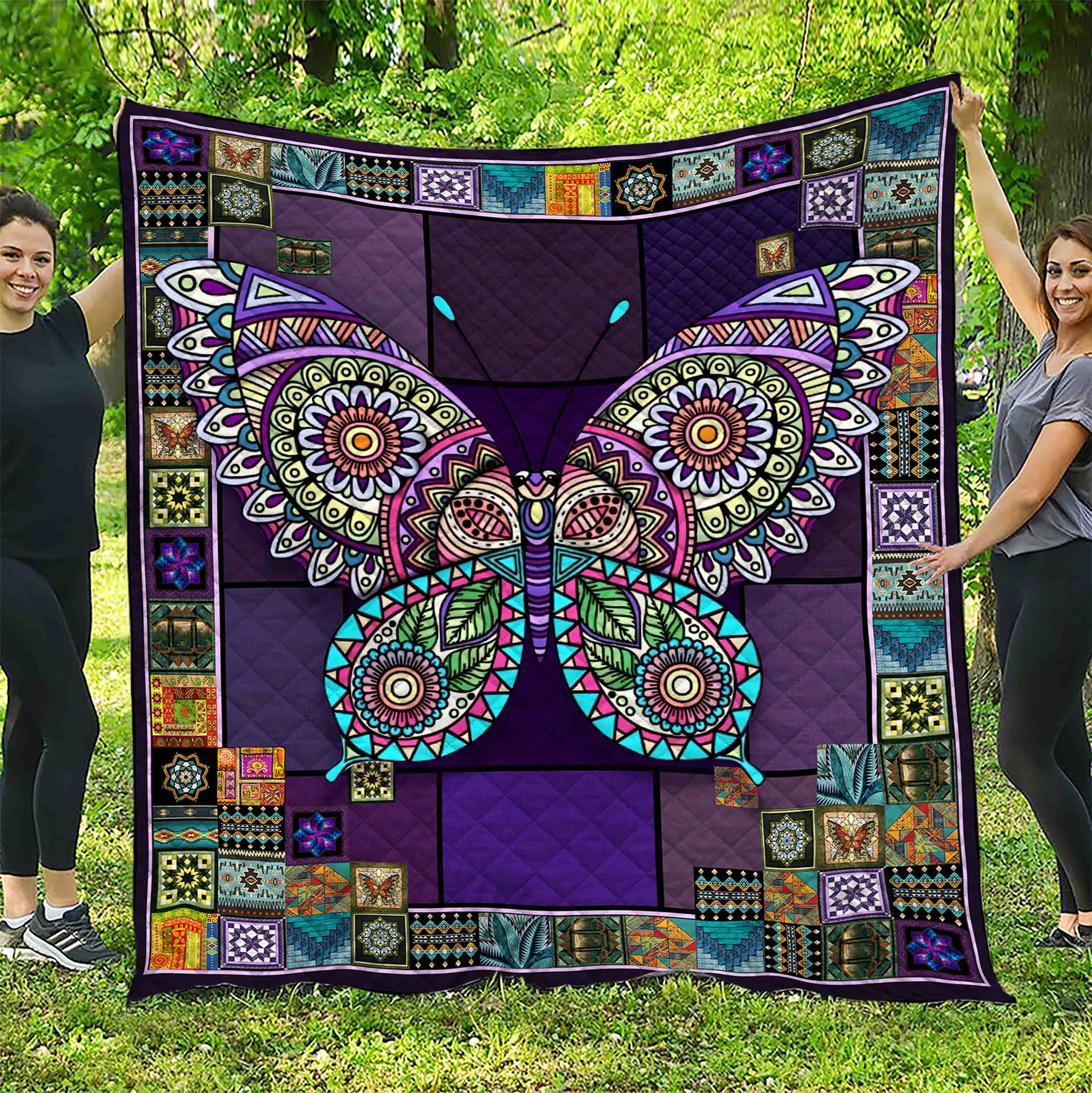 Butterfly Mix Of Color Quilt Blanket Christmas Gift Dhc04011162Dd