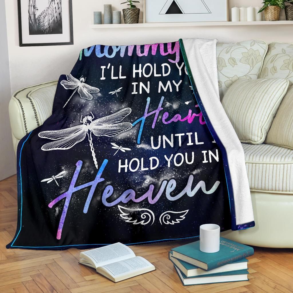 Butterfly Mommy Ill Hold You In Heaven Sherpa Fleece Blanket