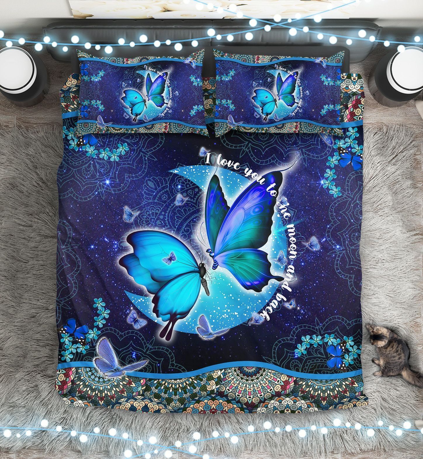 Butterfly Moon Bedding Set