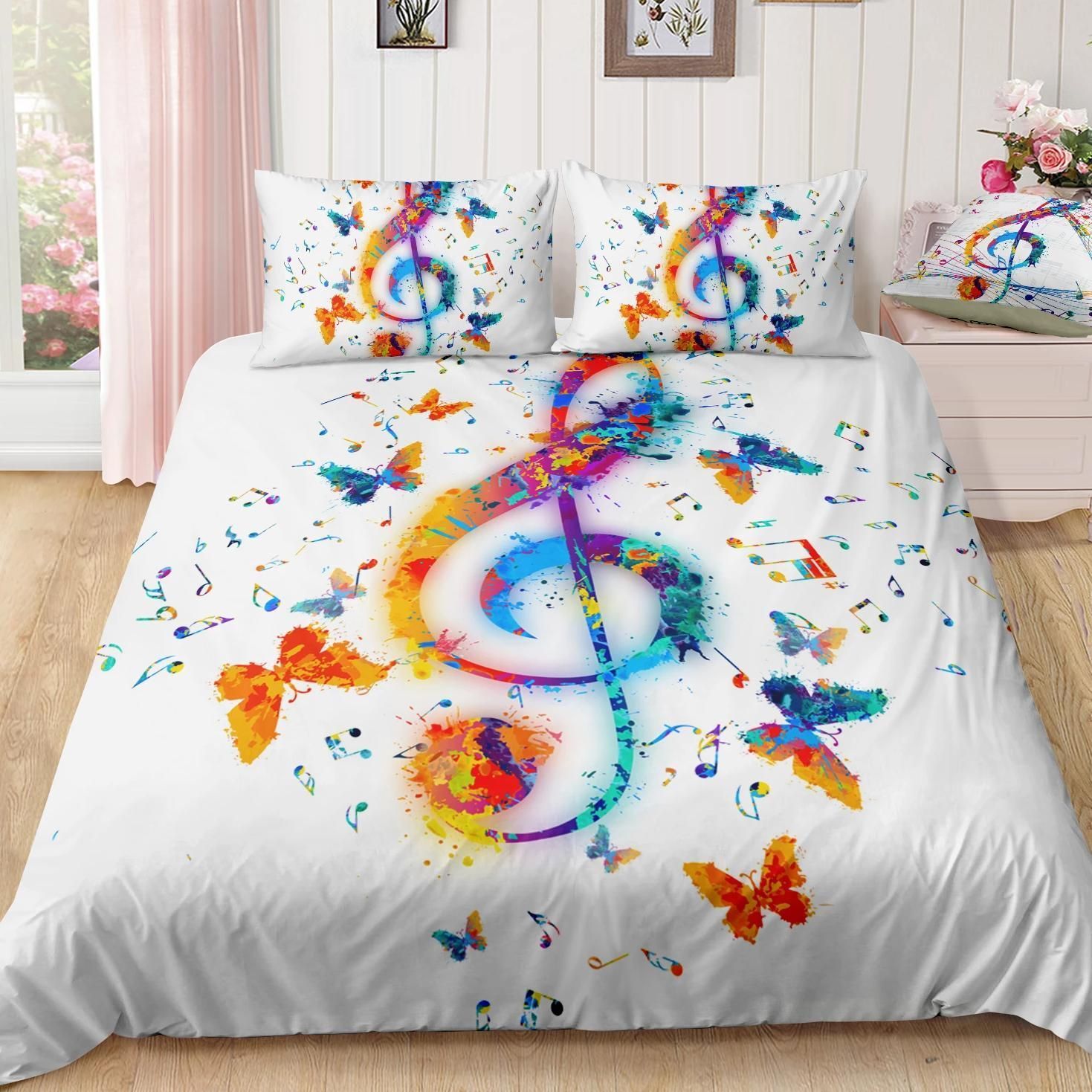 Butterfly Music Bedding Set