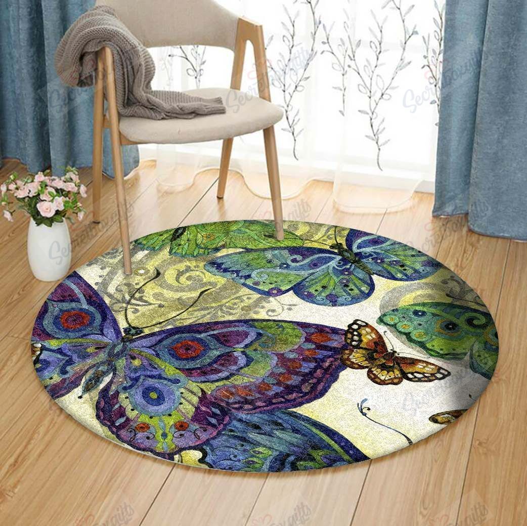 Butterfly Round Carpet