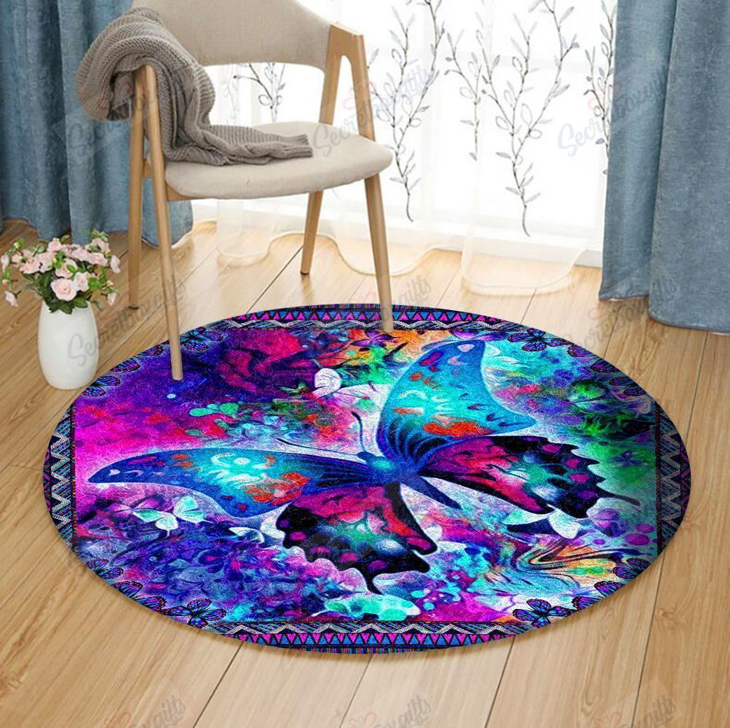 Butterfly Round Carpet